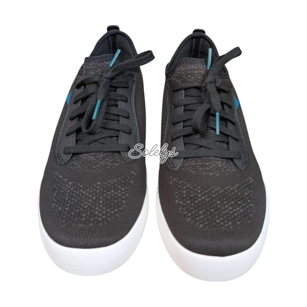 Vessi Weekend Womens 10 Asphalt Black White Waterproof Dyma-Tex Knit Sneaker